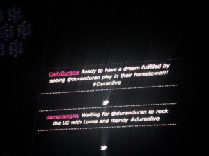 Duran Duran in Birmingham - Tweet